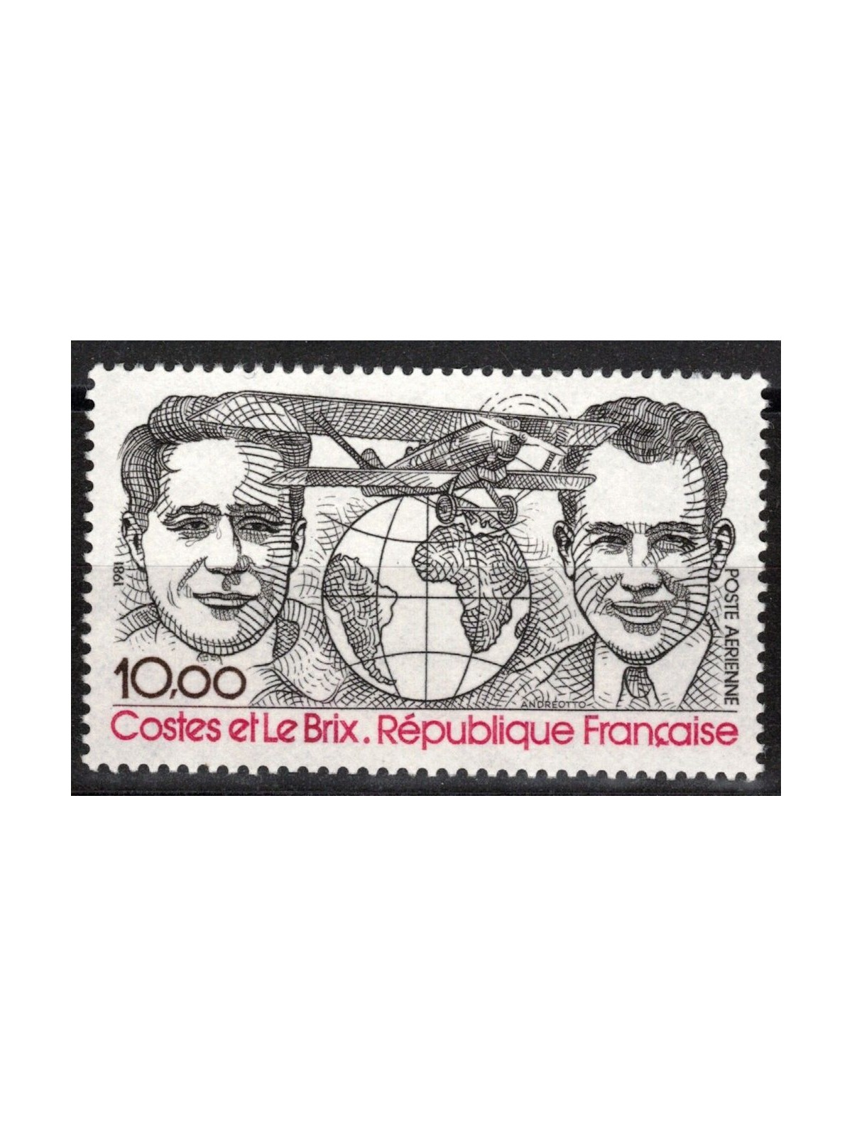 FRANCIA 1981 Storia dell'aviazione MNH**