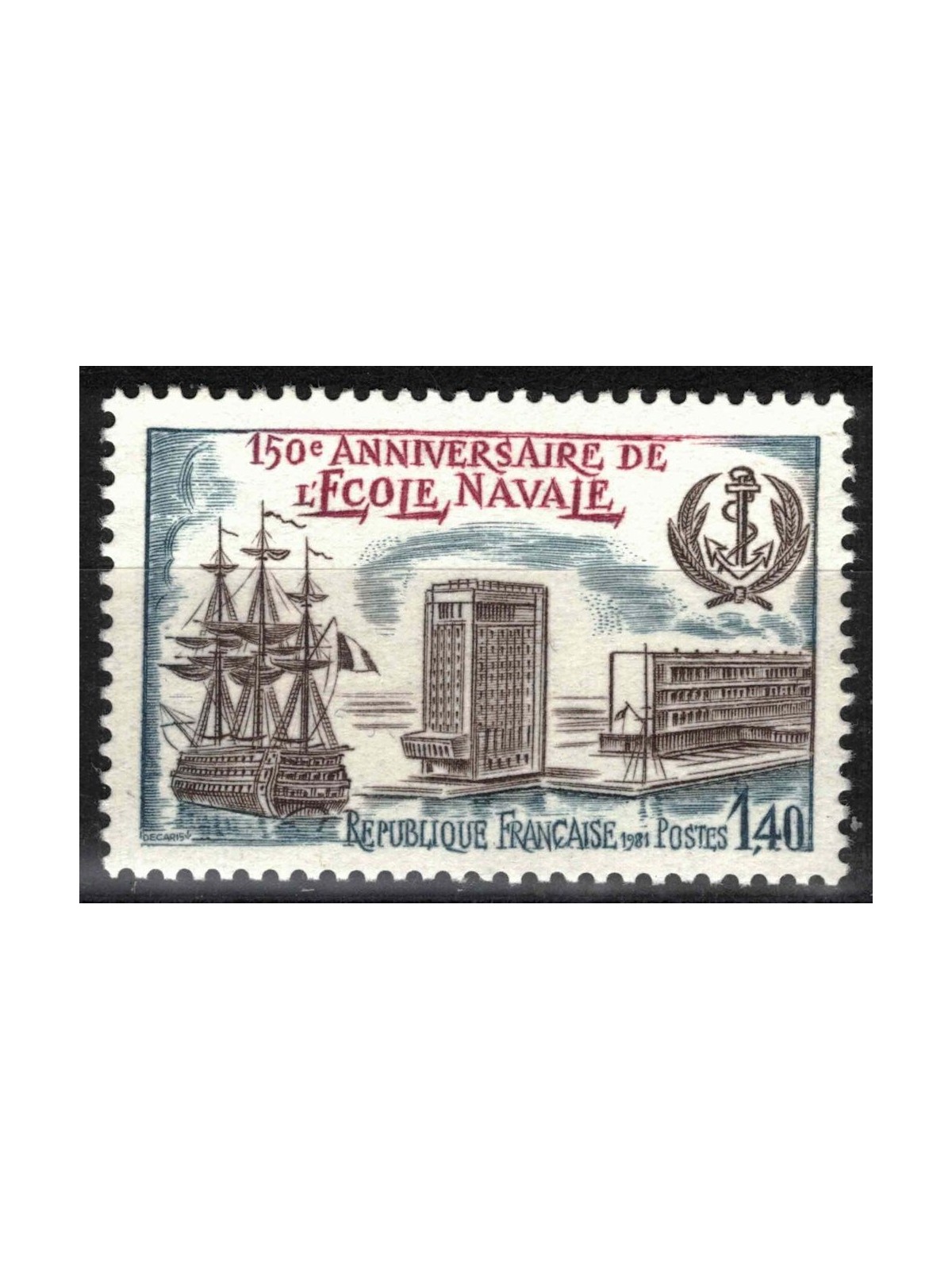 FRANCIA 1981 Accademia Navale MNH**