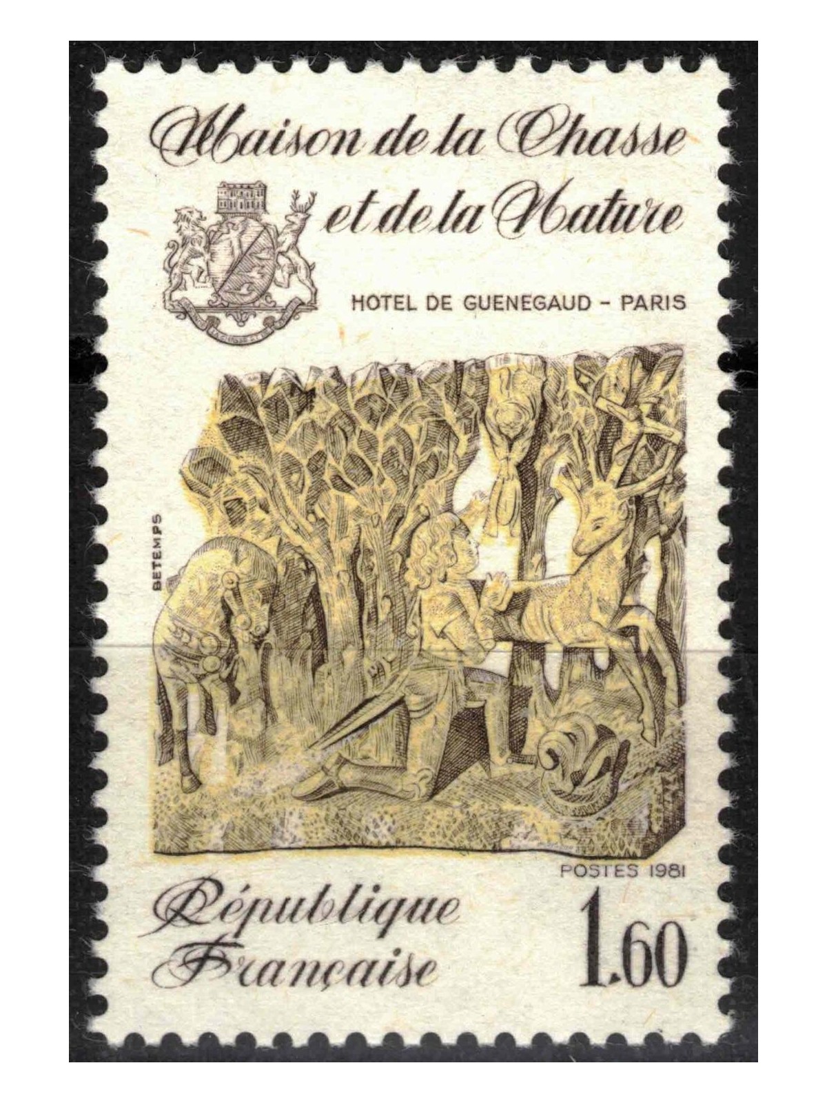 FRANCE 1981 Museum of Hunting and Nature MNH**