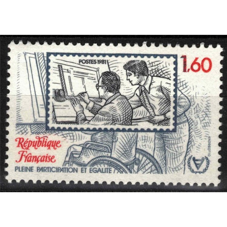 FRANCE 1981 Year of the Handicapped MNH**