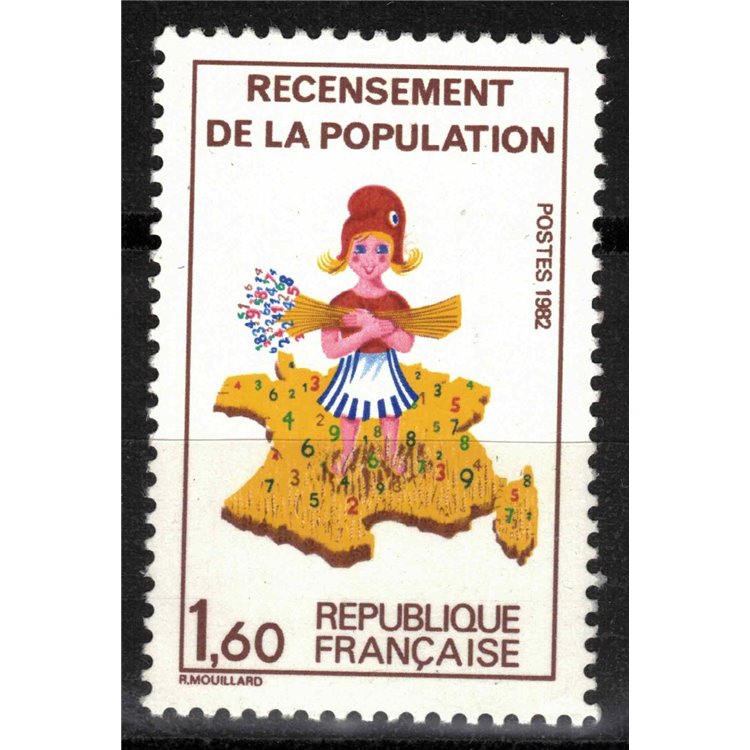 FRANCE 1982 Population Census MNH**