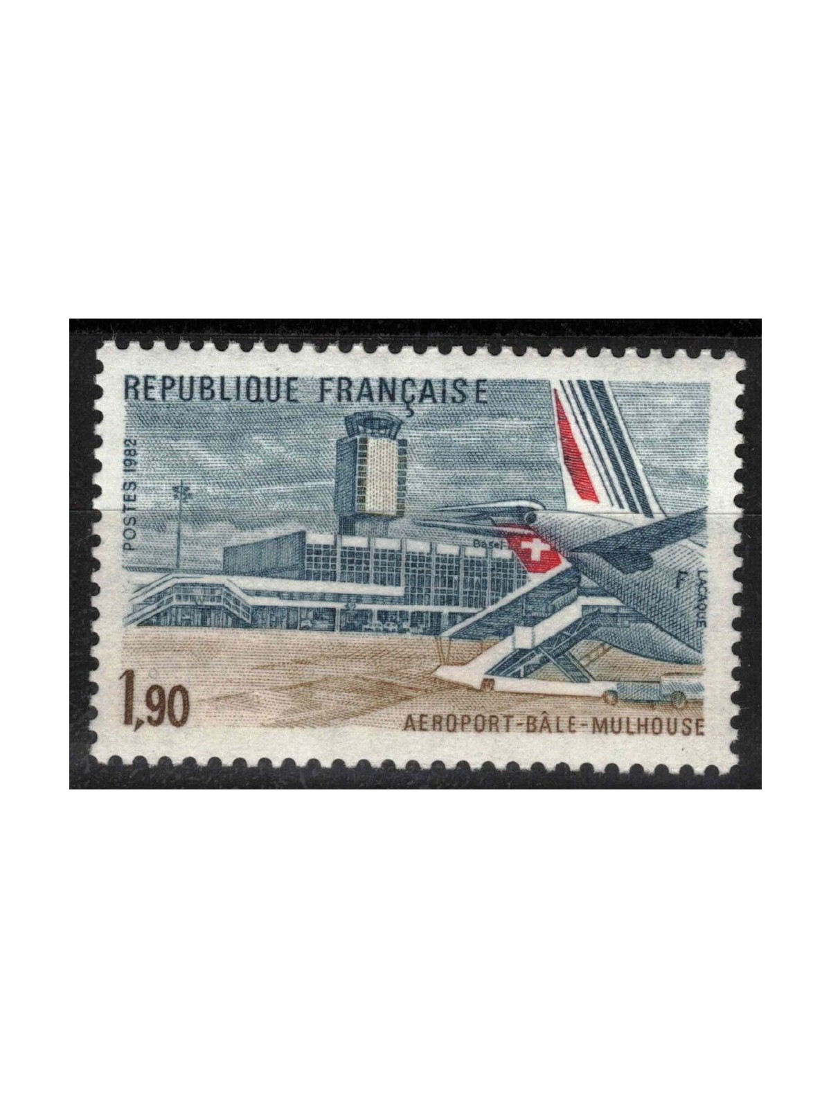 FRANCE 1982 Basel-Mulhouse Airport MNH**