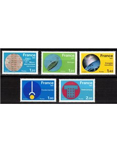 FRANCE 1981 Great French Achievements 5v MNH**