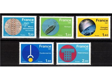 FRANCIA 1981 Grandi realizzazioni francesi 5v MNH**