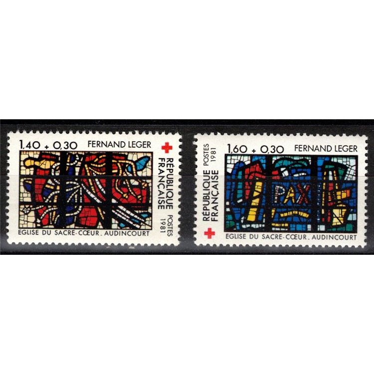 FRANCE 1981 Pro Red Cross 2v MNH**