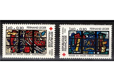 FRANCE 1981 Pro Red Cross 2v MNH**