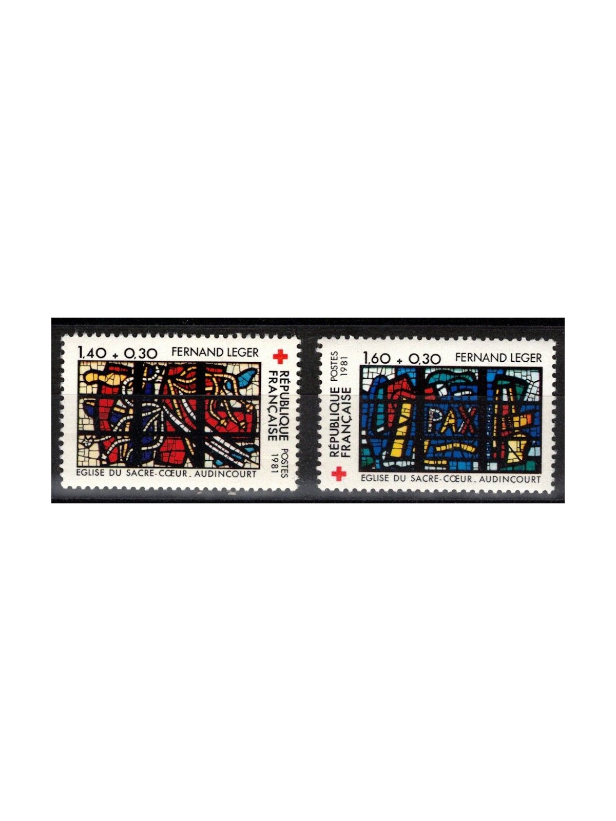 FRANCE 1981 Pro Red Cross 2v MNH**