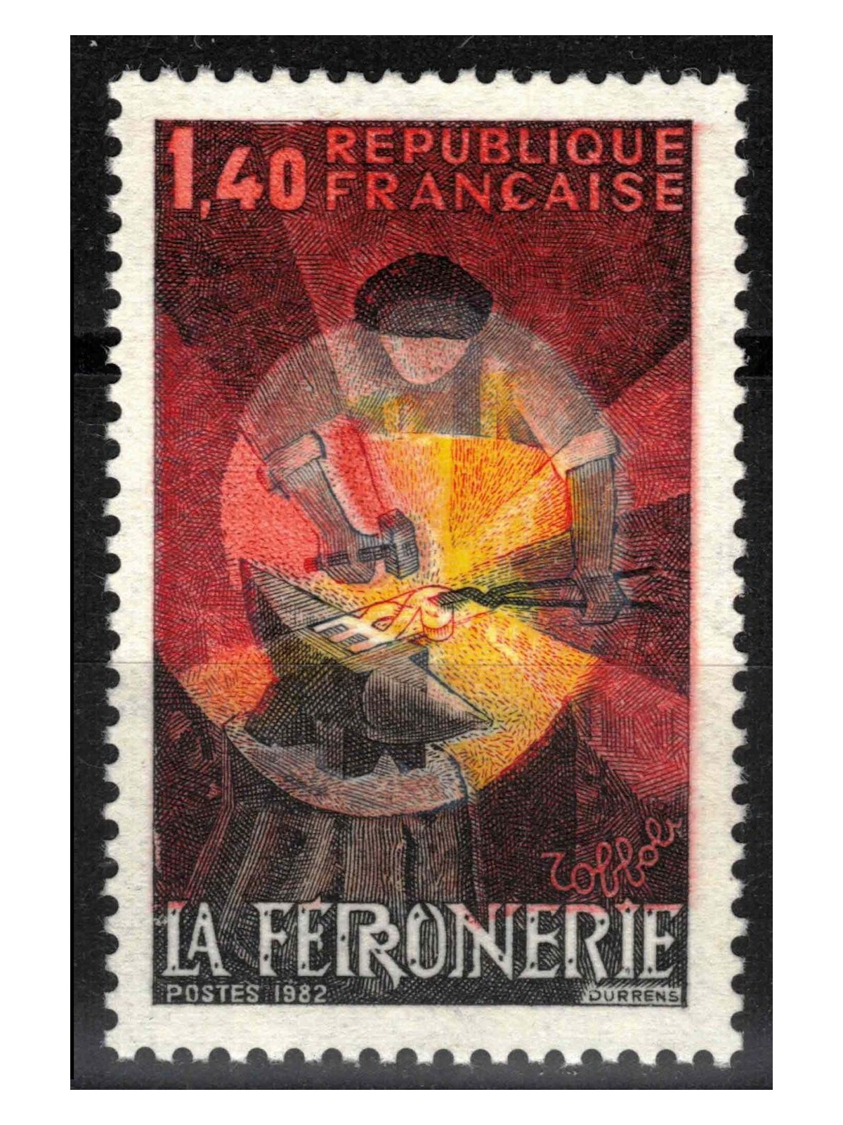FRANCIA 1982 Artigianato (lavorazione del ferro) MNH**