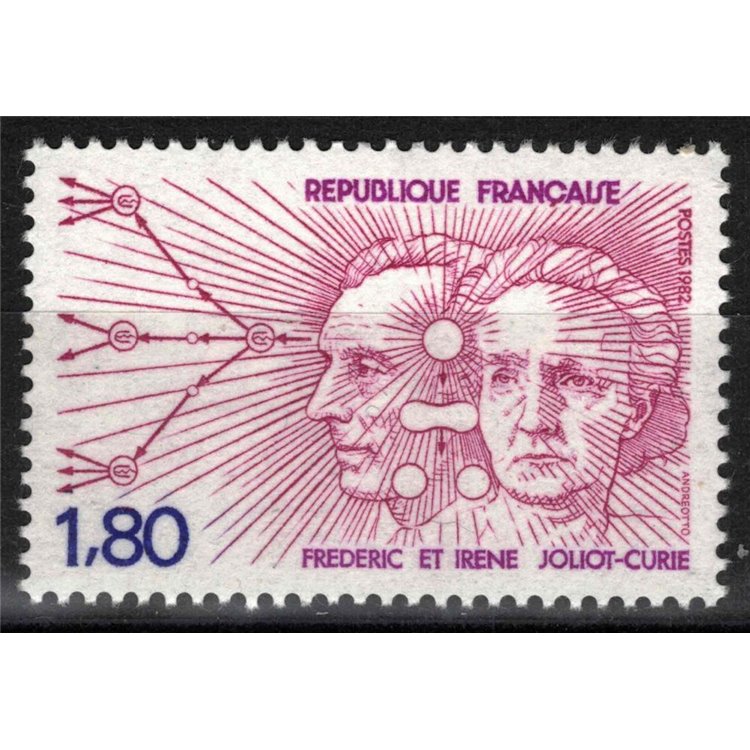 FRANCE 1982 Homage to Fréderic and Irene Joliot_Curie MNH**
