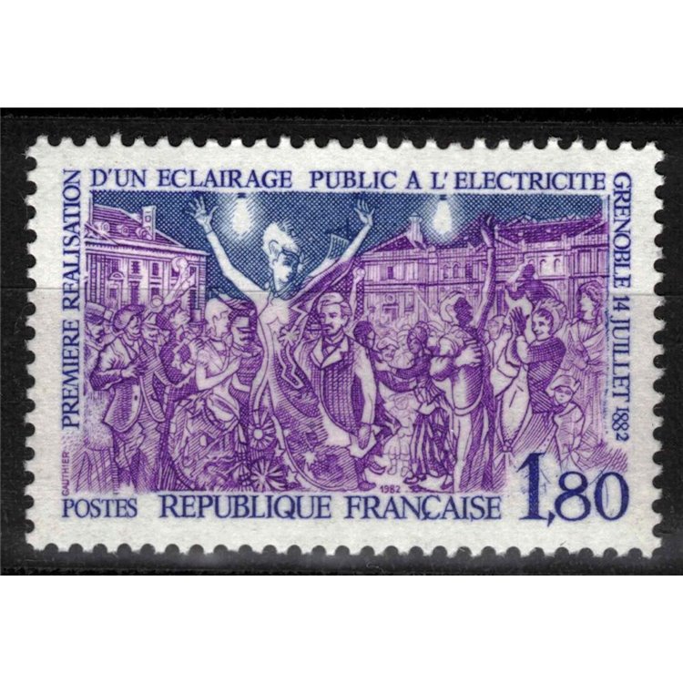 FRANCIA 1982 Primo impianto elettrico pubblico MNH**