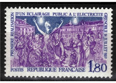 FRANCIA 1982 Primo impianto elettrico pubblico MNH**