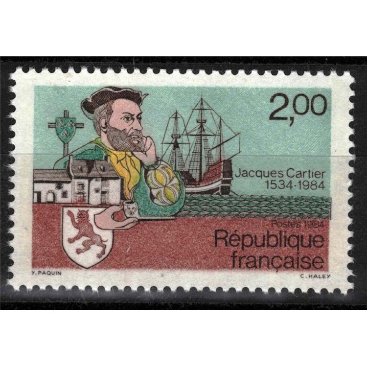 FRANCIA 1984 Jacques Cartier MNH**