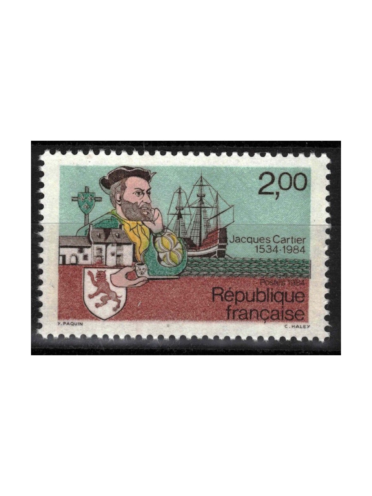 FRANCE 1984 Jacques Cartier MNH**