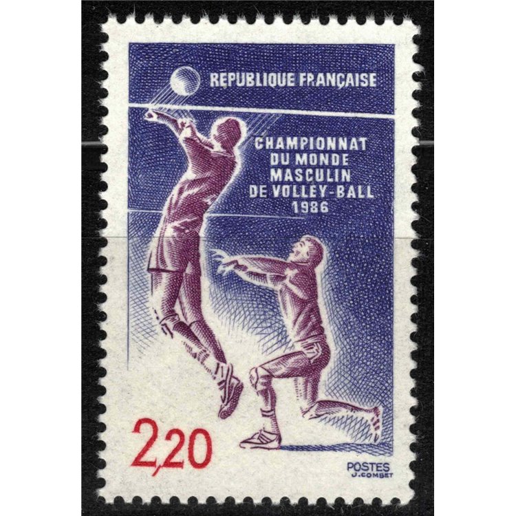 FRANCIA 1986 Pallavolo maschile MNH**