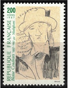 FRANCIA 1987 Blaise Cendrars MNH**