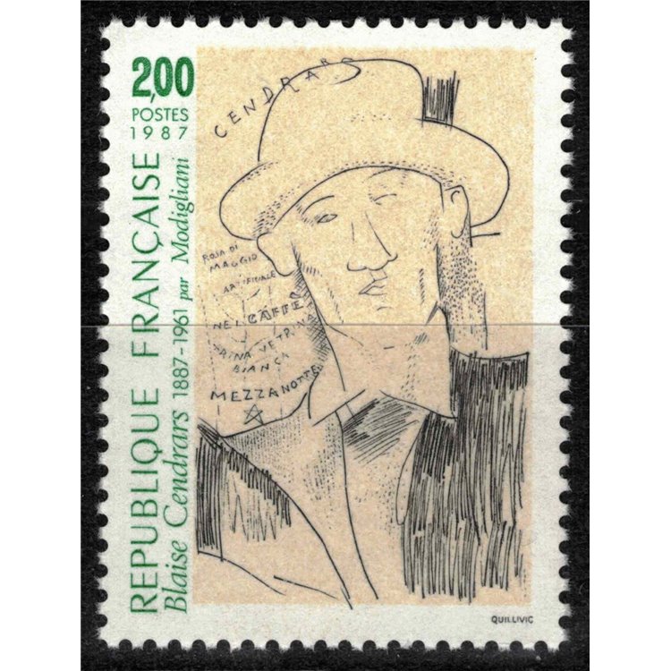 FRANCE 1987 Blaise Cendrars MNH**