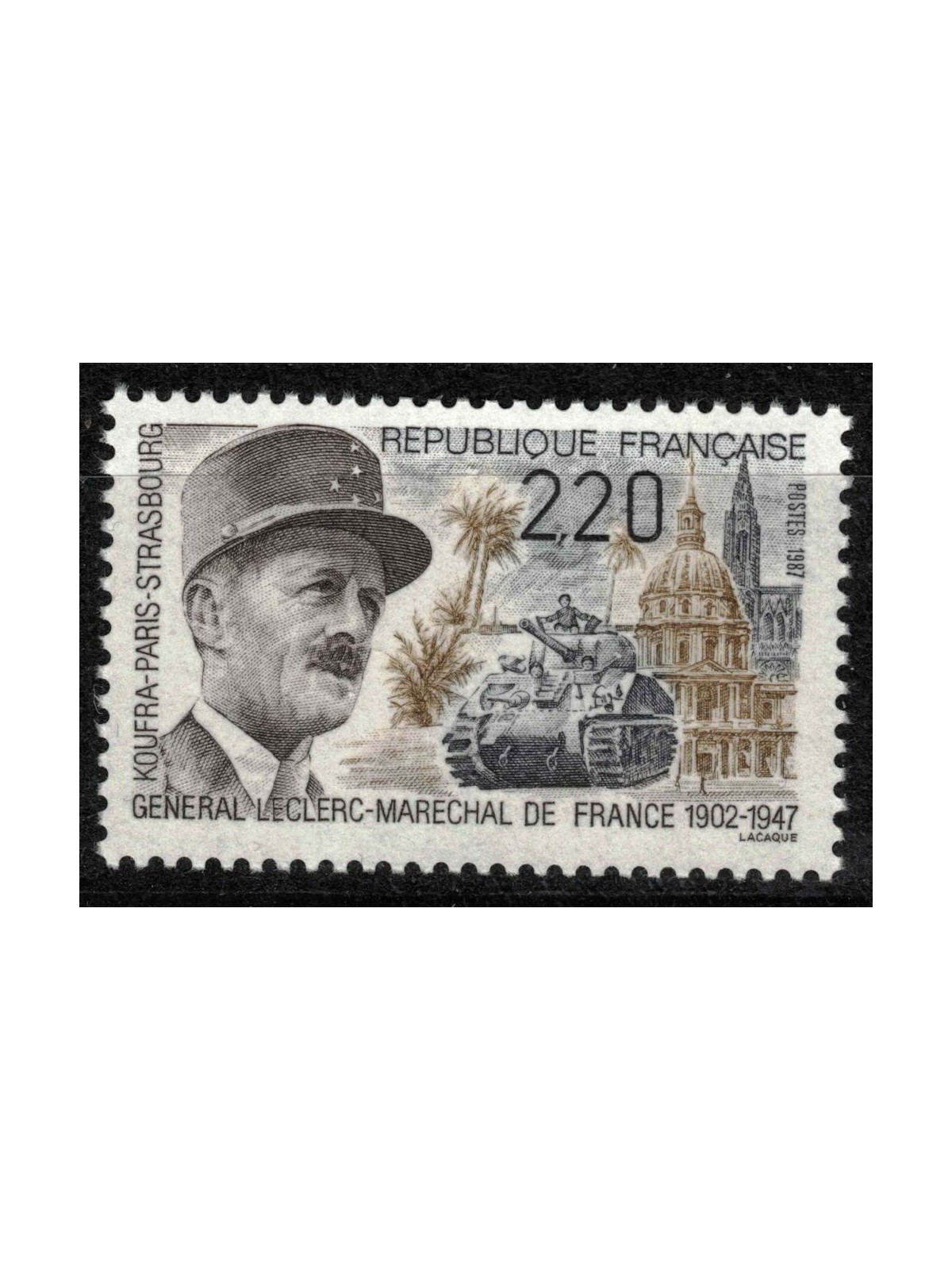FRANCE 1987 General Leclerc MNH**