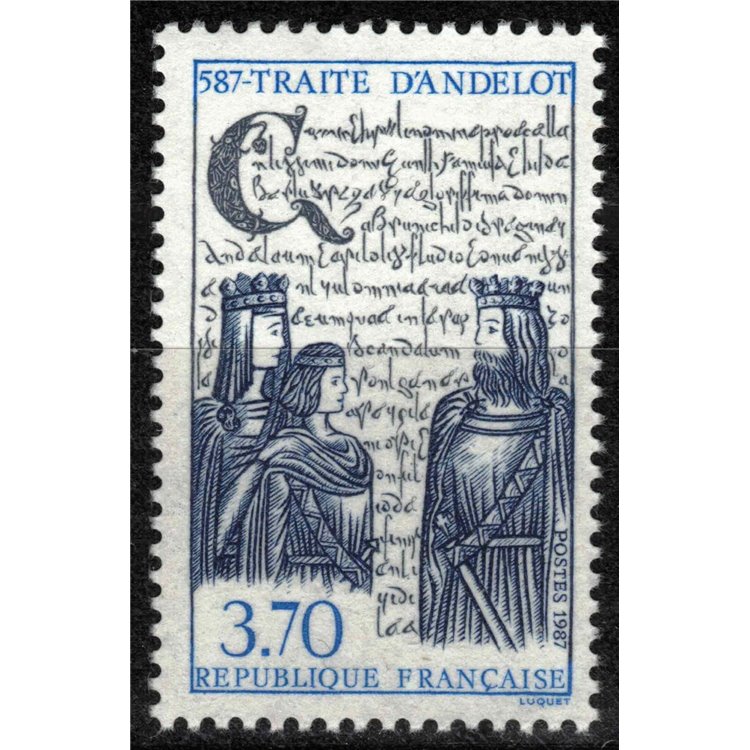 FRANCIA 1987 Trattato d'Andelot MNH**