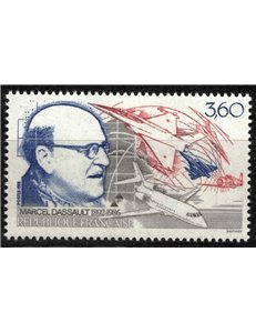 FRANCIA 1988 Marcel Dassault MNH**