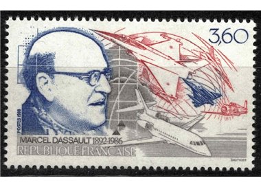FRANCIA 1988 Marcel Dassault MNH**