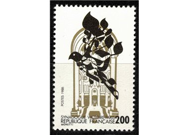 FRANCE 1988 Victoire Synagogue in Paris MNH**