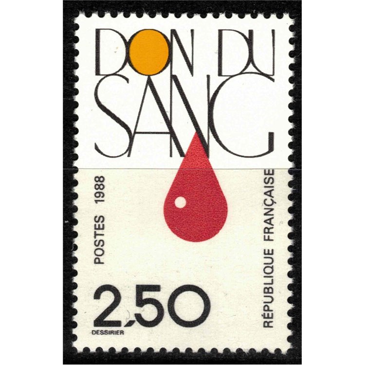 FRANCE 1988 Blood Donors MNH**