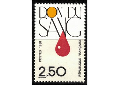 FRANCE 1988 Blood Donors MNH**