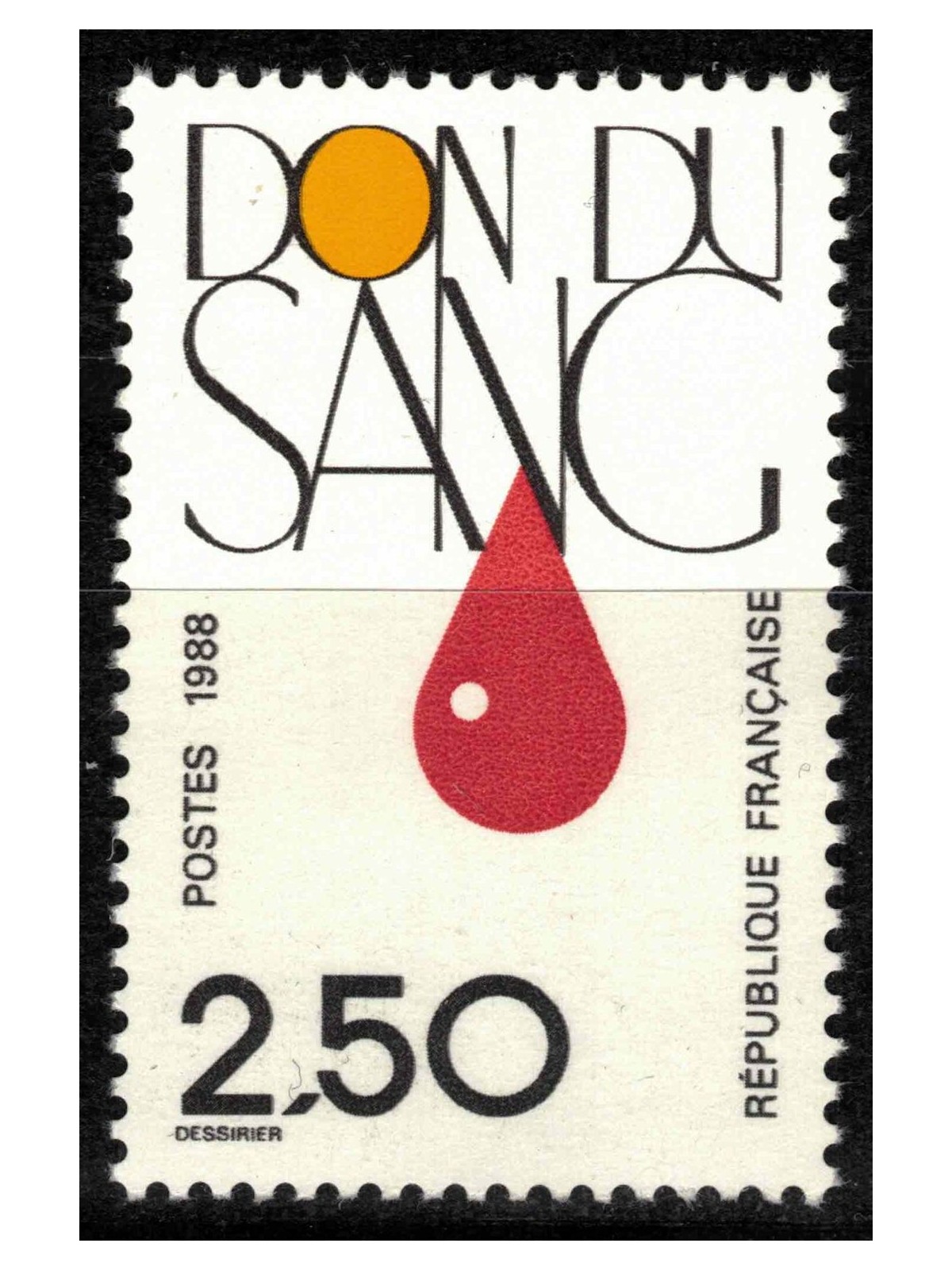 FRANCE 1988 Blood Donors MNH**