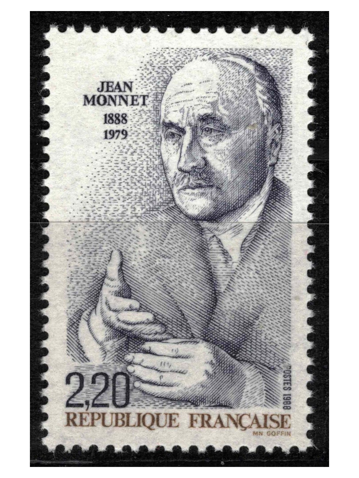 FRANCIA 1988 Jean Monnet MNH**