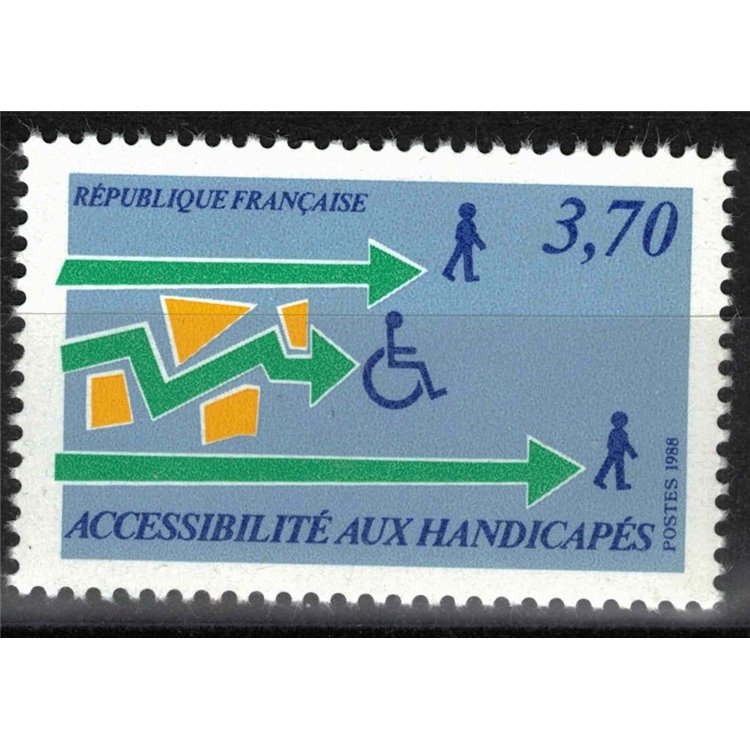 FRANCE 1988 Accessibility for the disabled MNH**
