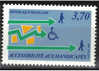 FRANCE 1988 Accessibility for the disabled MNH**