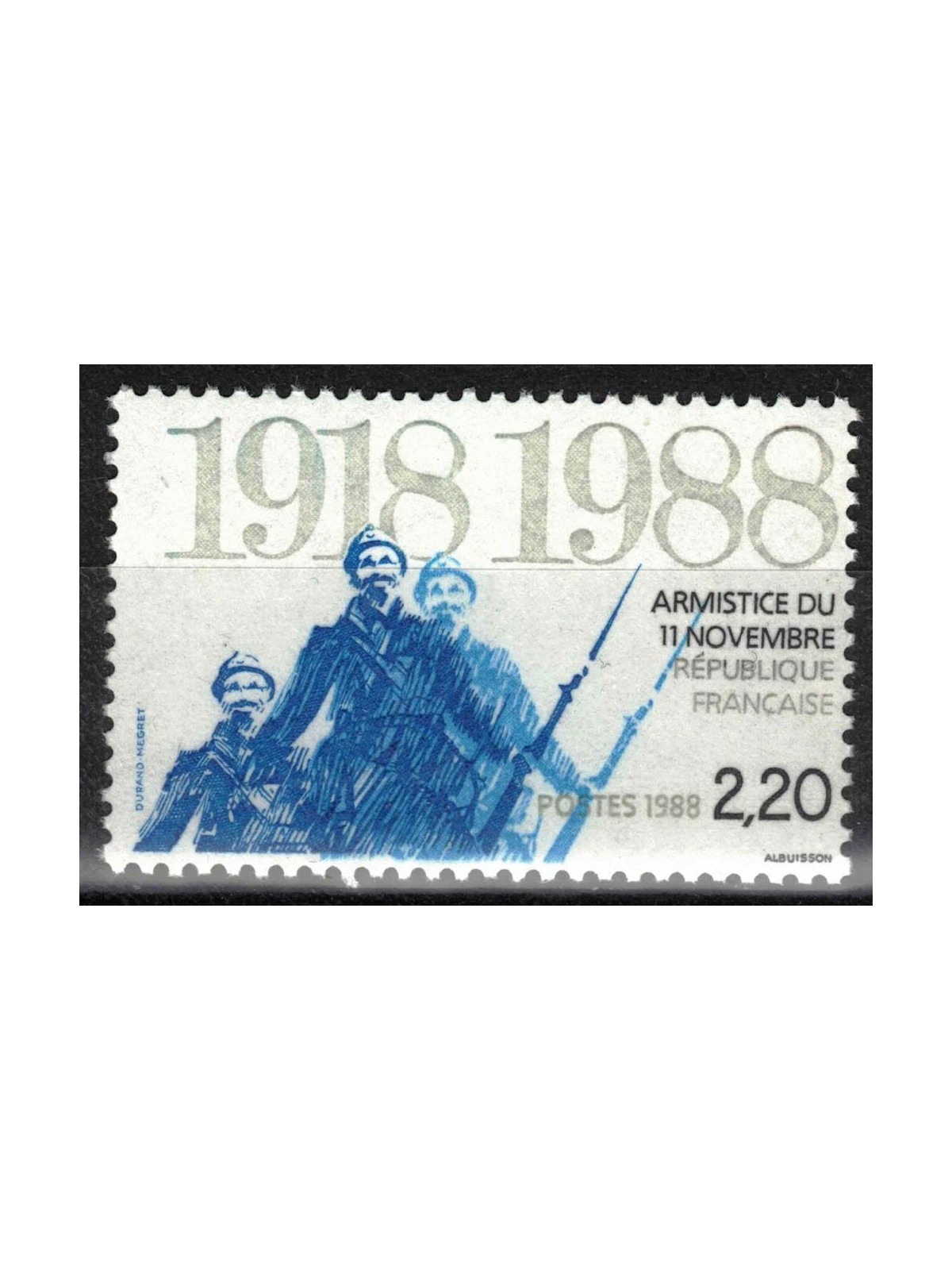 FRANCE 1988 Anniversary of the Armistice MNH**