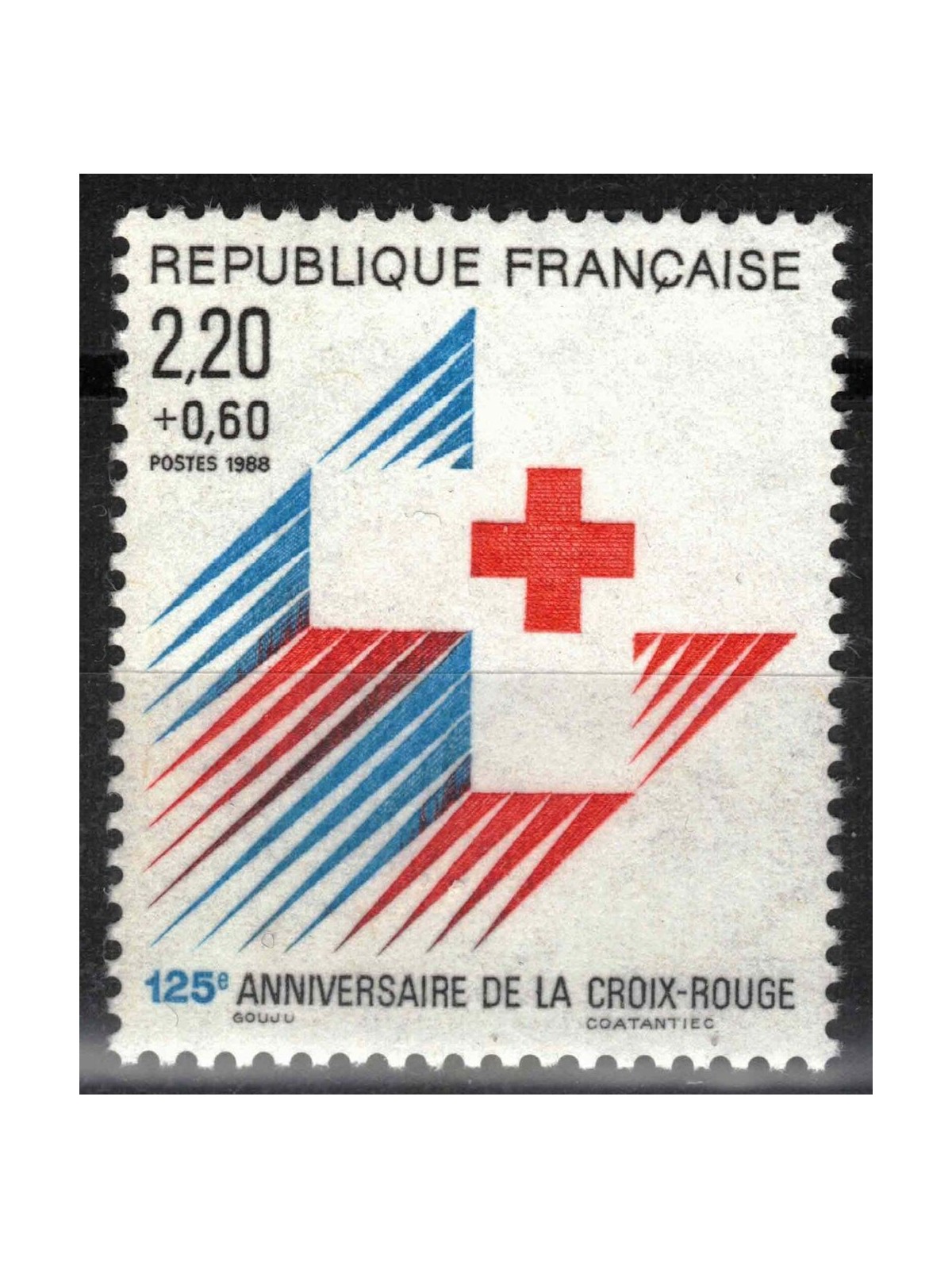 FRANCE 1988 Pro Red Cross MNH**
