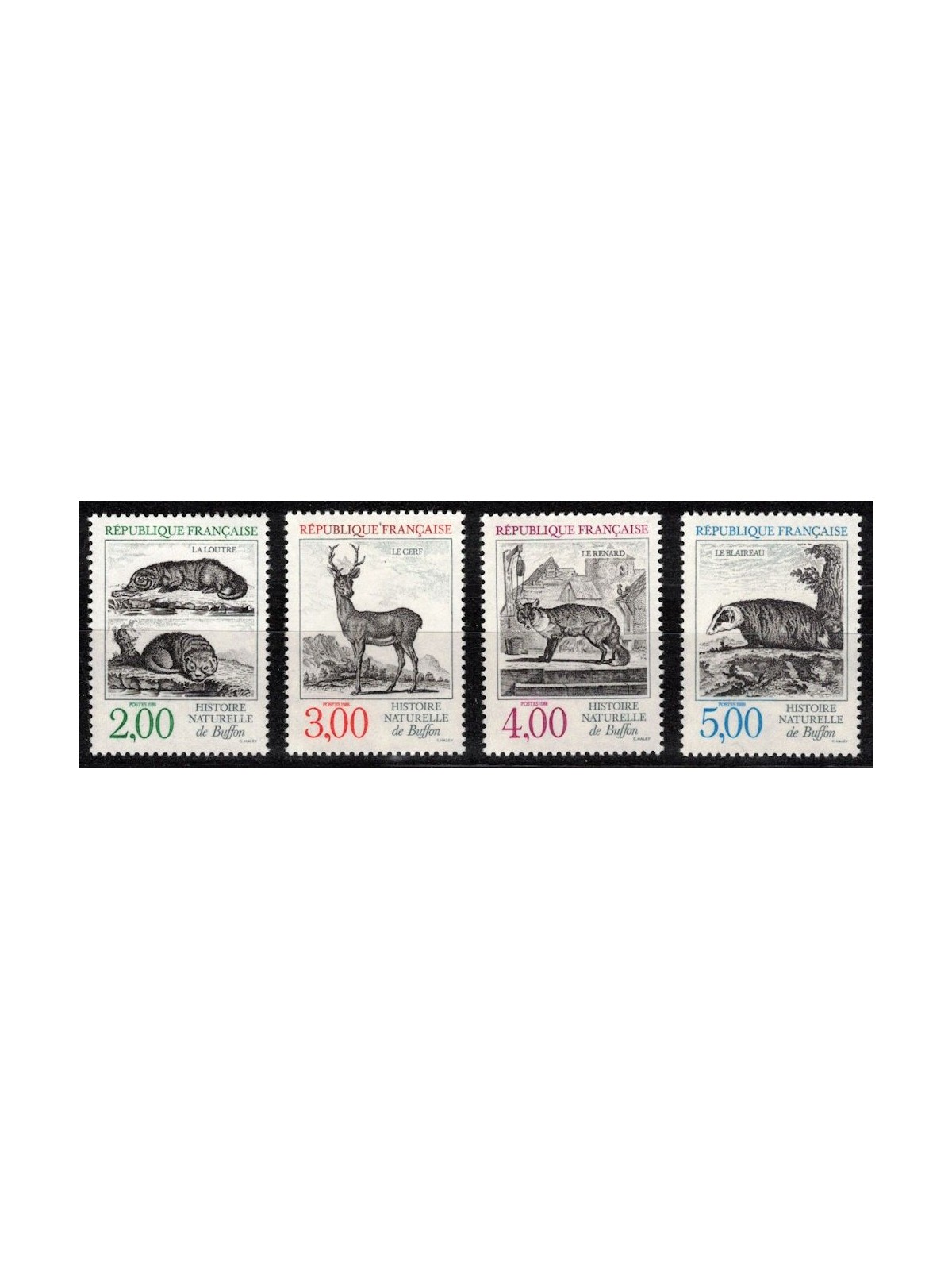 FRANCIA 1988 Natura in Francia (6ª serie) 4v MNH**