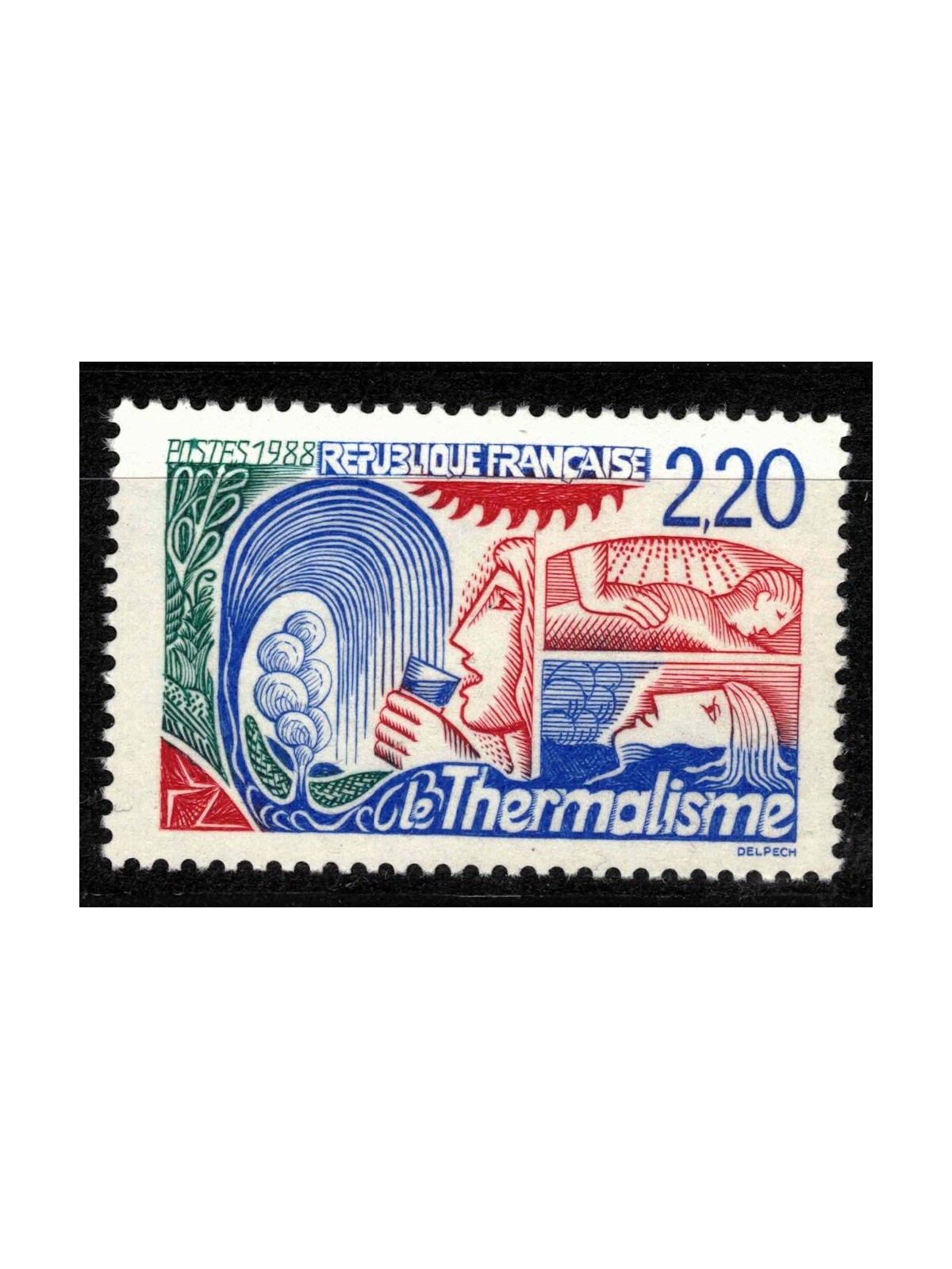 FRANCIA 1988 Cure termali MNH**