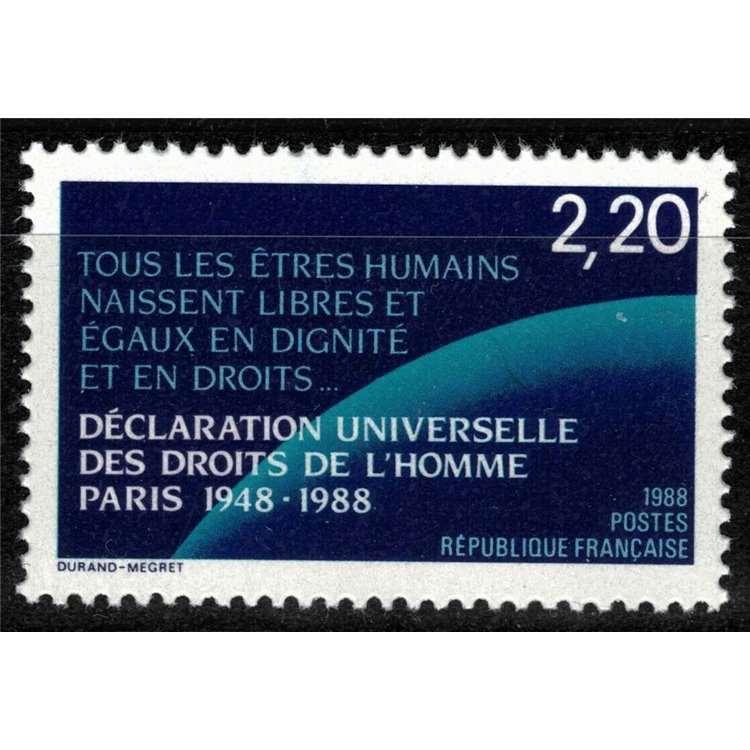 FRANCIA 1988 Diritti dell'uomo MNH**