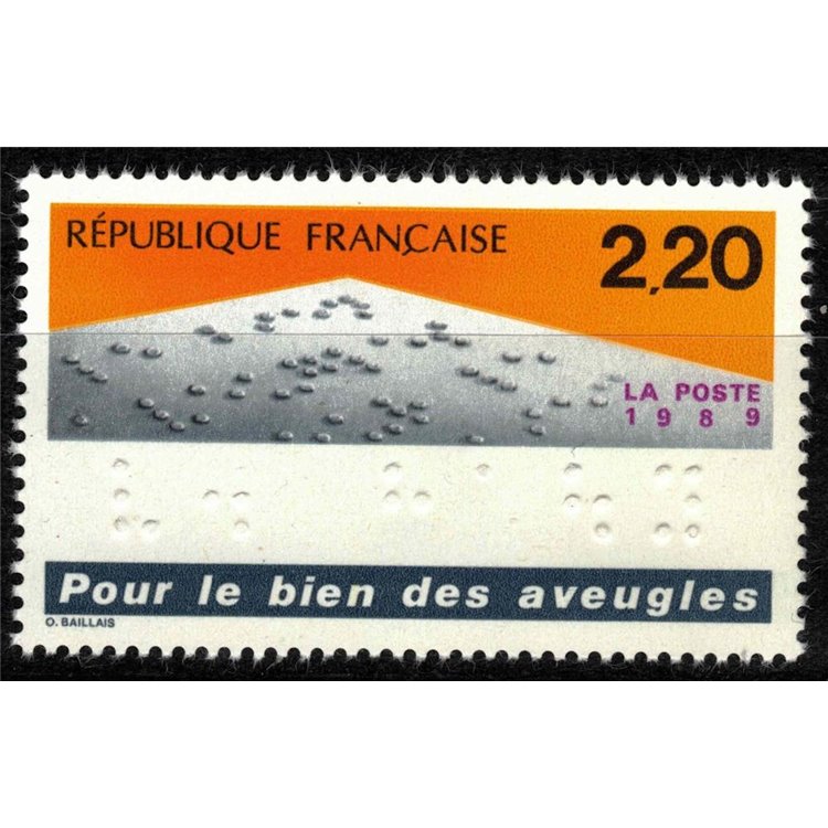 FRANCE 1989 For the benefit of the blind MNH**