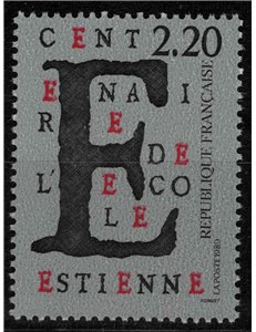 FRANCE 1989 Estienne School MNH**