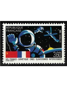 FRANCE 1989 Franco-Soviet flight MNH**