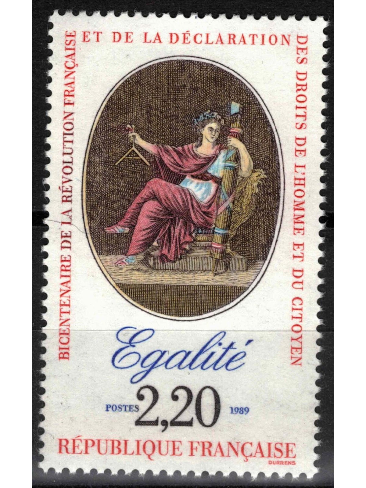 FRANCE 1989 Equality MNH**
