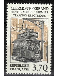 FRANCE 1989 Centenary of the Electric Tram MNH**