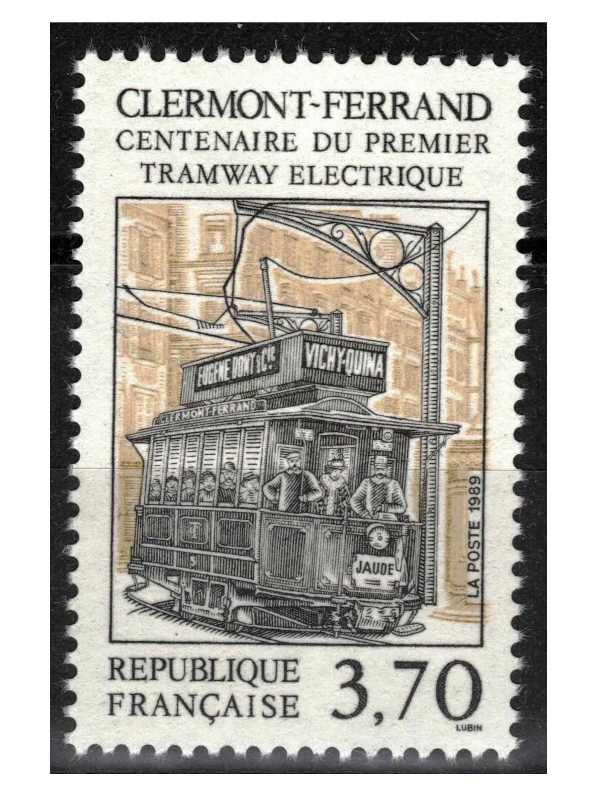 FRANCE 1989 Centenary of the Electric Tram MNH**
