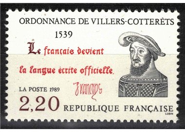 FRANCE 1989 Ordinance of Villers Cotterets MNH**