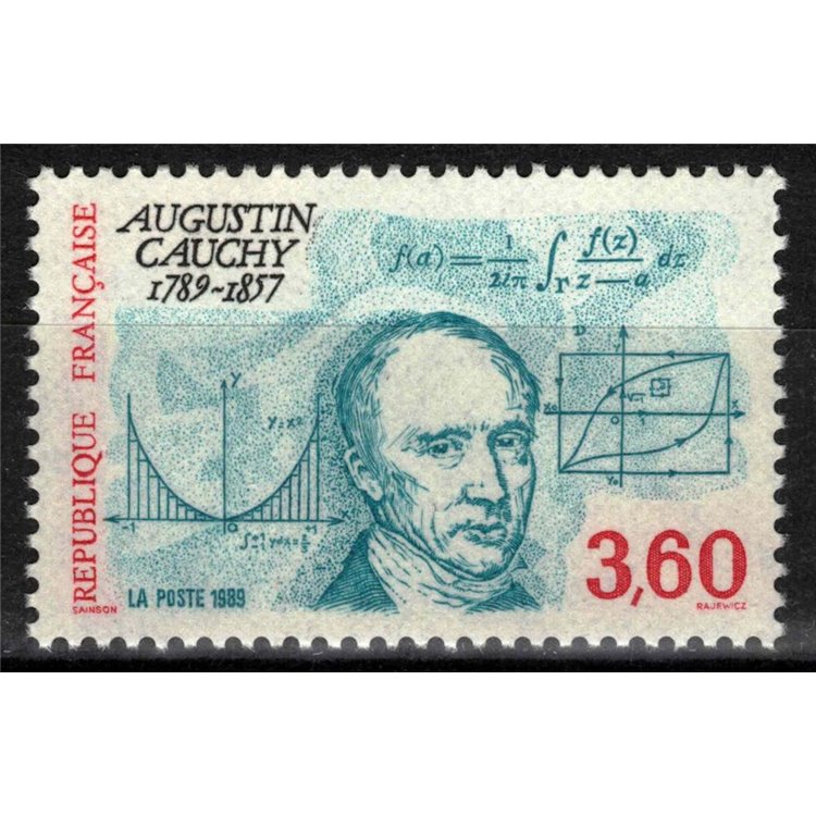 FRANCE 1989 Augustin-Louis Cauchy MNH**