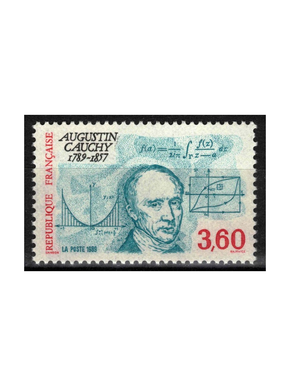 FRANCE 1989 Augustin-Louis Cauchy MNH**