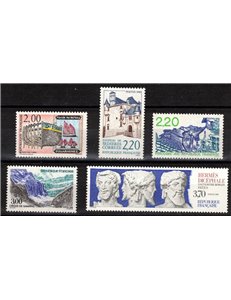 FRANCIA 1988 Serie Turistica 5v MNH**