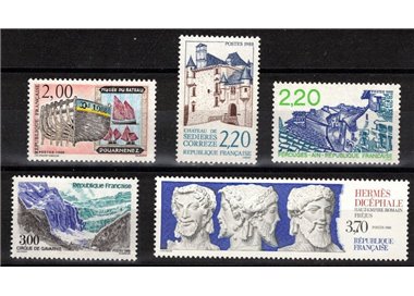 FRANCIA 1988 Serie Turistica 5v MNH**