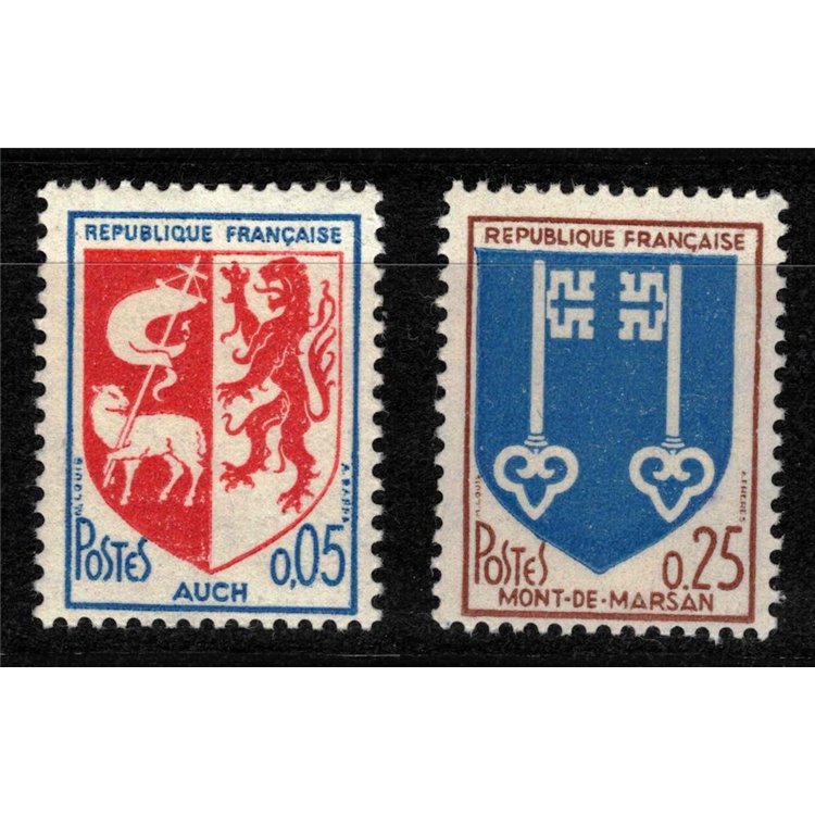 FRANCIA 1966 Stemmi di Città 2v MNH**