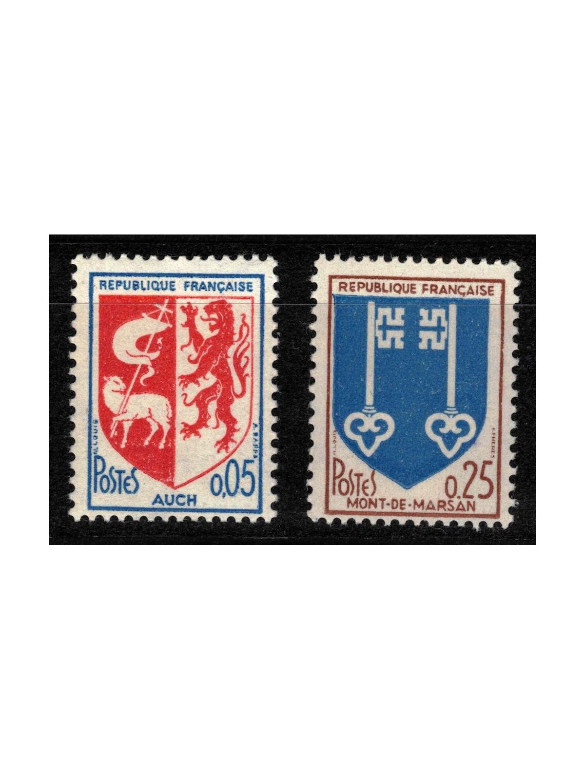 FRANCIA 1966 Stemmi di Città 2v MNH**
