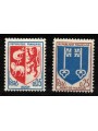 FRANCE 1966 City Coats of Arms 2v MNH**